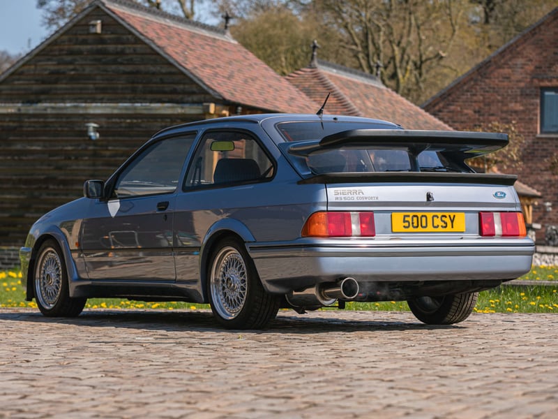 While RS500 models were already upgraded from the standard Sierra RS Cosworth, this particular example has been tweaked further by successive owners. In the early 2000s it was tuned to 420bhp before subsequently undergoing more work to bring power to around 500bhp. On the surface, however, the body and interior remain standard. Expect it to go for up to £100,000.