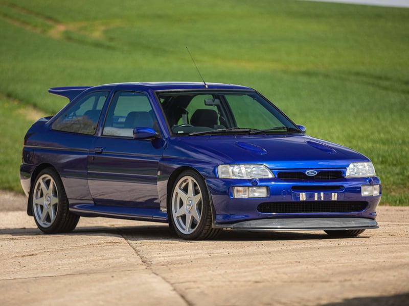 The Escort RS Cosworth was the successor to the Sierra as Ford’s rally superstar. Around 7,000 homologation models were built between 1994 and 1996, based on a cut-down Sierra chassis and with an upgraded version of its 2.0-litre turbocharged engine. This facelifted model got a smaller, less laggy turbo and upgraded exterior features including new bumpers, grille and alloys and is already legendary in the list of desirable fast Fords.
