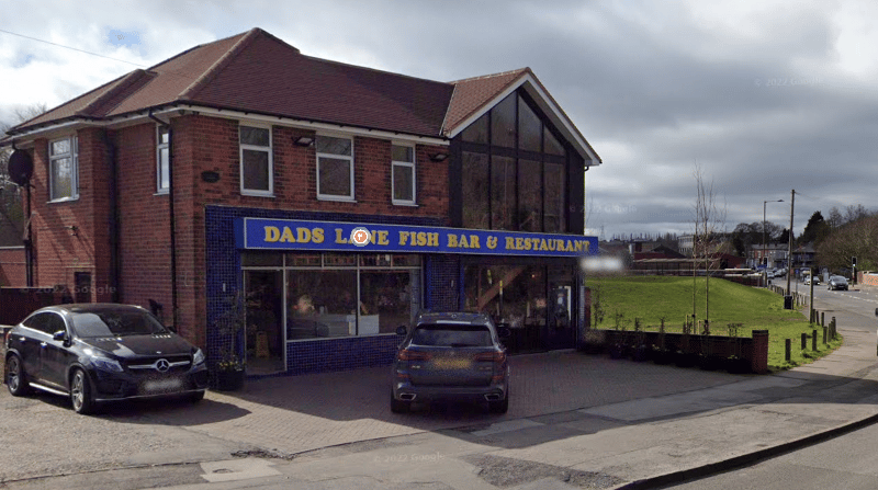 Dads Lane Fish bar and restaurant is the highest rated chippy on TripAdvisor. Some reviewers have said that if fish and chips places got Michelin stars this one would have one. So, why miss out on it? (Photo - Google Maps) 