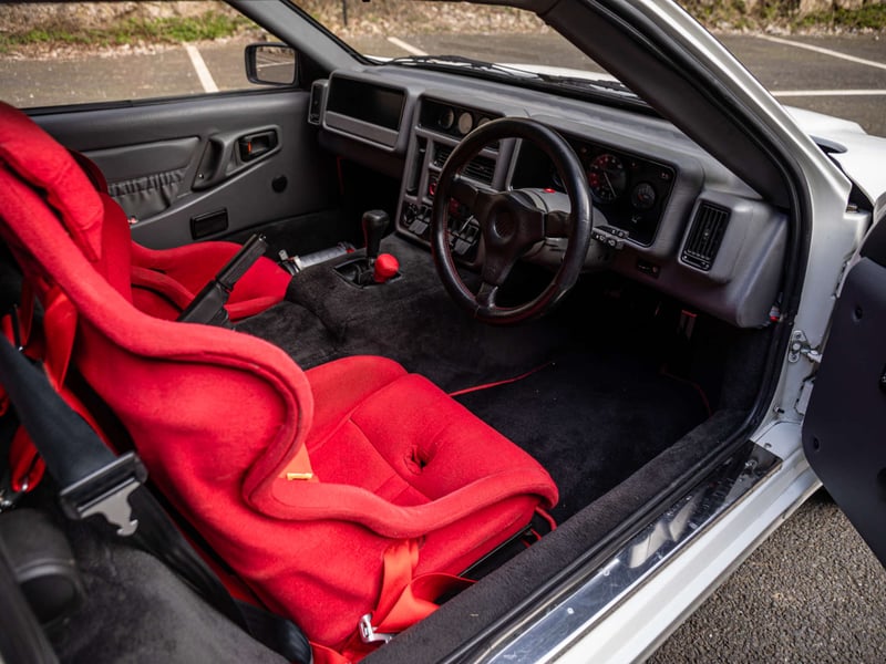 This RS200 stands out as having just one previous owner - a director of the RS200 Owners Club - before its current keeper bought the car in 1990, and having covered less than 8,500 miles. It also boasts a number of factory-fitted upgrades, including a power boost to 350bhp, electric windows, a rally pod, and dog-clutch selector for the four-wheel-drive system.