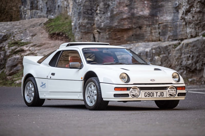 When it comes to rally-bred Fords nothing carries quite the cachet of the RS200, explaining why this car is expected to sell for up to £280,000. Born during the wild days of Group B rally, the RS200’s competitive career was cut short but Ford still had to build a run of roadgoing homologation versions. Beneath the radical flip-up bodywork, a mid-mounted turbocharged 1.8-litre Cosworth engine produced 250bhp (in standard guise) and, with a front-mounted transmission, offered 50/50 weight distribution.