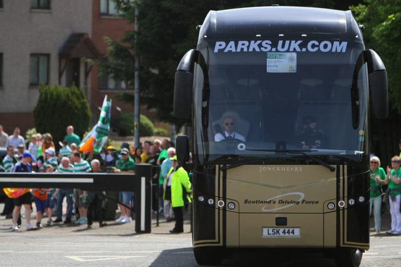 Fans who arrive early at Celtic Park often like to catch a glimpse of their favourite players as the club’s team bus pulls up outside the ground roughly 90 minutes before kick-off. 