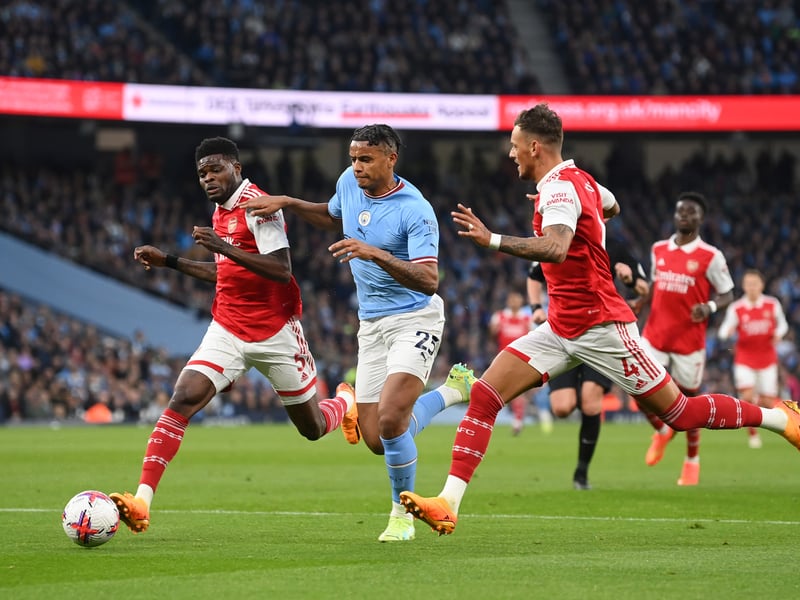 Didn’t look out of place at left-back an did well up against Saka. City’s no.25 also produced some superb dribbles going forward.