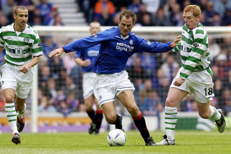 Ronald de Boer up against Neil Lennon in midfield which produced many tasty battles over the years. 