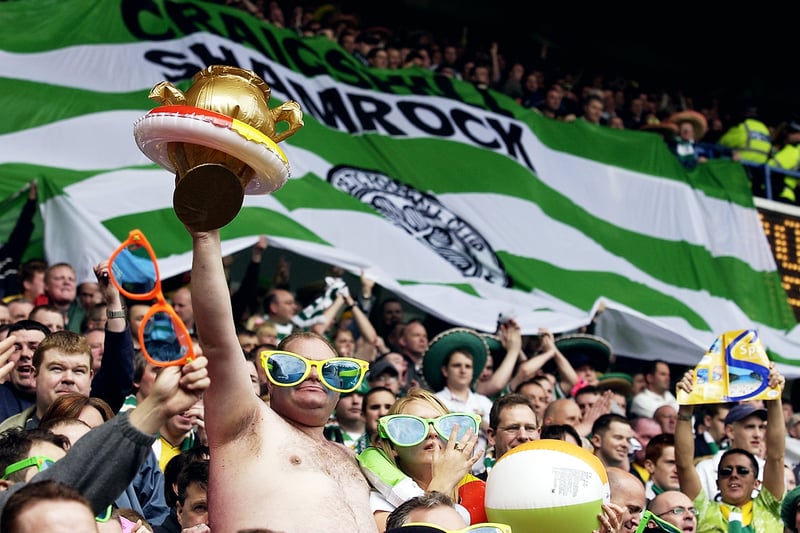 The Celtic fans really endorsed Beach Ball/Sombrero Sunday as they wound up their Glasgow rivals. 