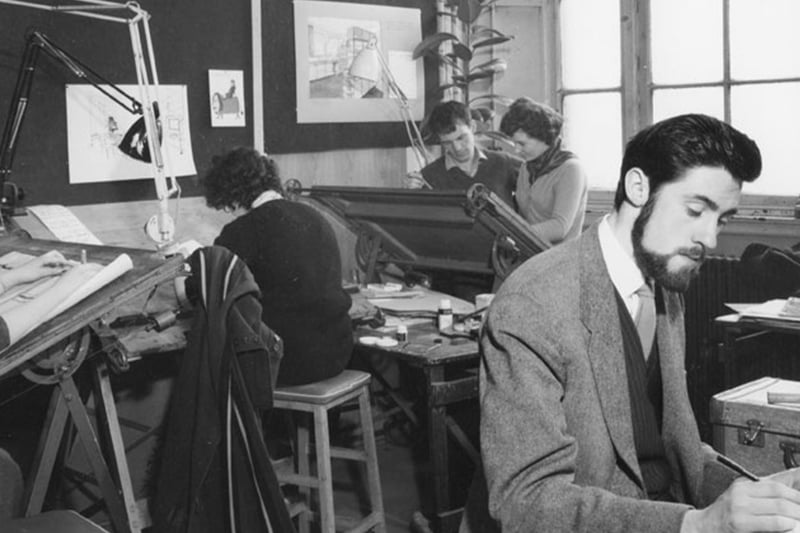 Laings the jeweller has long had roots in the community of Glasgow. They opened in 1840 and are still run by the sixth generation of the same family. You can find their flagship store today in the Argyll Arcade. Pictured here are Glasgow School of Art Students working with Laings in the late 60s. Championed by Robert Laing of the fourth generation, he worked with three students over a four-year period from 1967-1970. Laings crafted avant-garde jewellery designs to enter the Diamond International Awards sponsored by De Beers. (Pic: Laings)
