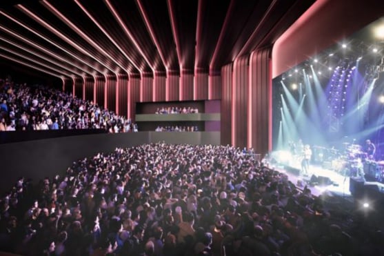 Image of how the interior of Marine Lake Events Centre may look.