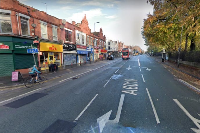 Prices in Fallowfield Central rose from an average of £215,000 in the year up to September 2021 to £300,000 in the year up to September 2022,. Photo: Google Maps