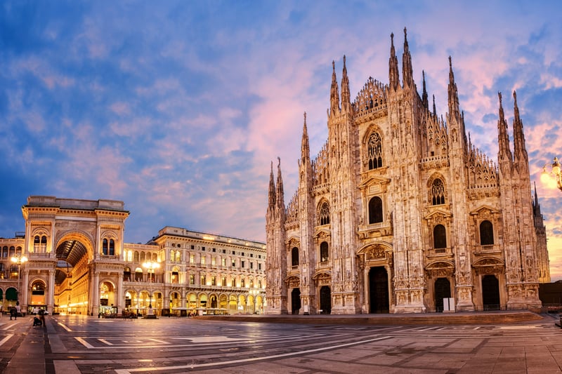 Fares from Birmingha Airport to Milan start from £93 on Skyscanner. Not only is this city a global capital of fashion and design but is also home to amazing historical sites that are a must-see. (Photo - Boris Stroujko - stock.adobe.com)