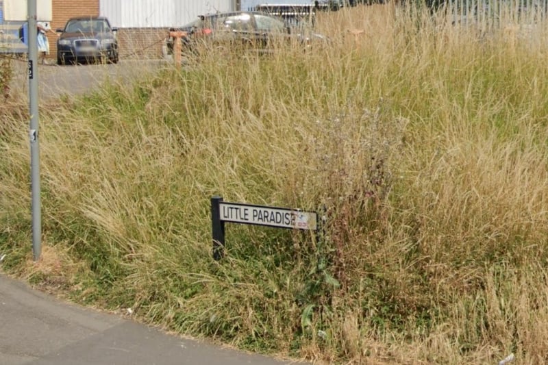 This road was built over an orchard of the same name.