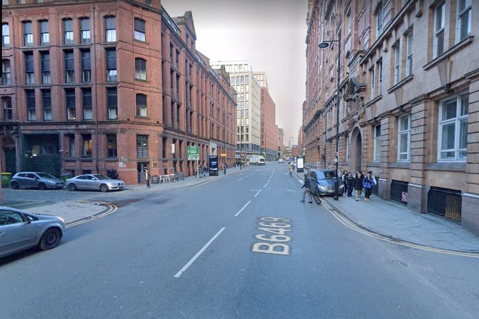 Edwardian city centre road Whitworth Street is named after Joseph Whitworth, an engineer and entrepreneur whose inventions included an early type of sniper rifle. Photo: Google Maps