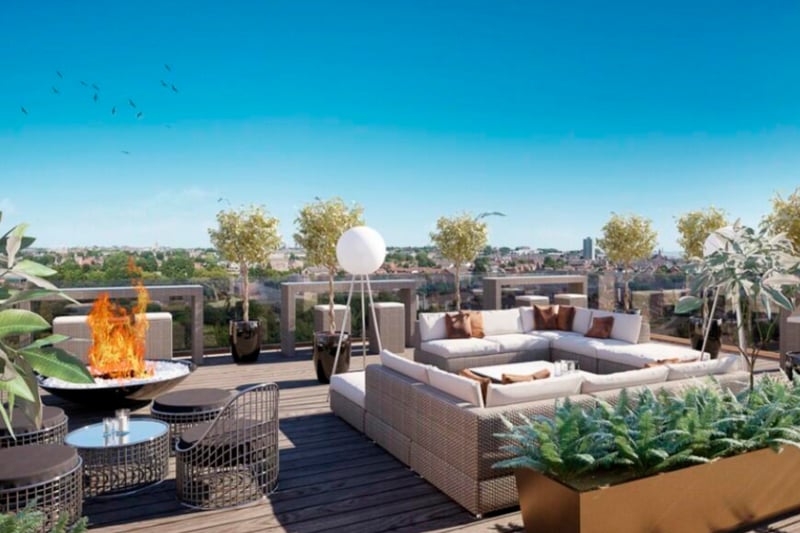 There will be a stunning rooftop terrace.
