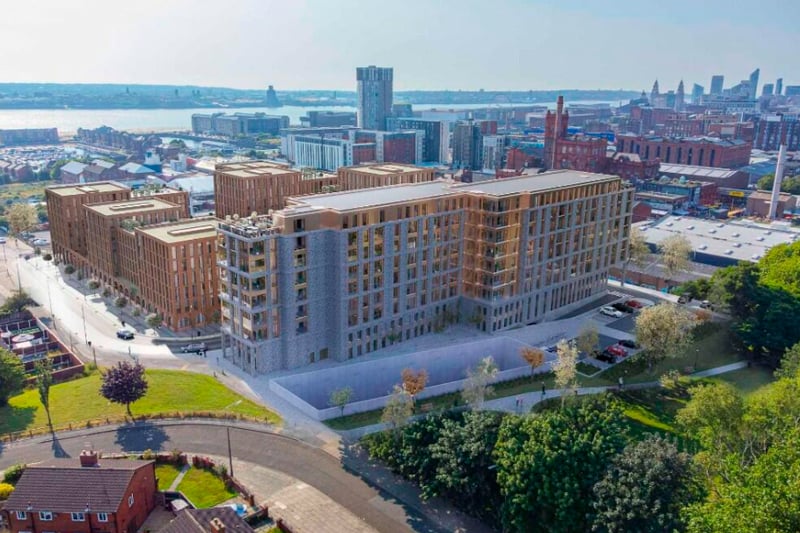 The huge complex will have views of the Mersey.