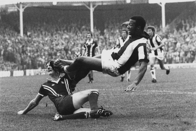 Cyrille Regis (born February 9, 1958) remains a footballing icon, a thrilling forward who became the talisman for breaking through the bigotry of a different era and encouraging diversity during his seven-year spell between 1977-1984. 
He is entrenched in Albion folklore, his exciting explosive style helping him take his place among the Club’s all-time leading scorers with 112 goals across 302 appearances.