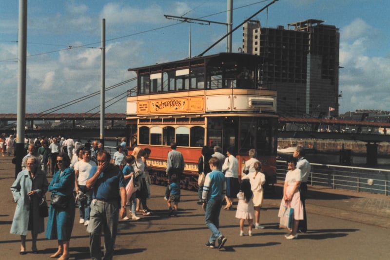  The tram was specially installed to link the entrance of the exhibition to the centre. It was one of the most popular installations from the festival and was a great photoshoot opportunity for visitors.(Pic:Glasgow City Archives)