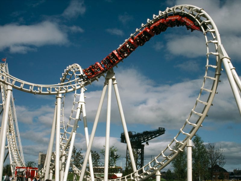 At the time the rollercoaster was a frightening and awe-inspiring ride for the guests of the festival. (Pic: Glasgow City Archives)