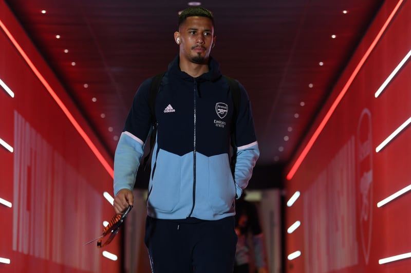 Saliba has been sidelined with a back injury since Arsenal’s Europa League exit to Sporting Lisbon. 
