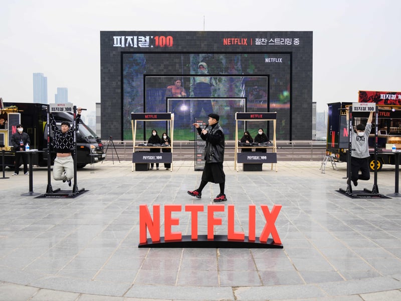 Physical: 100 is the 10th most popular show and this one is a reality show. One hundred contestants in top physical shape compete in a series of gruelling challenges to claim the honour -and cash reward -as the last one standing.(Photo by ANTHONY WALLACE/AFP via Getty Images)