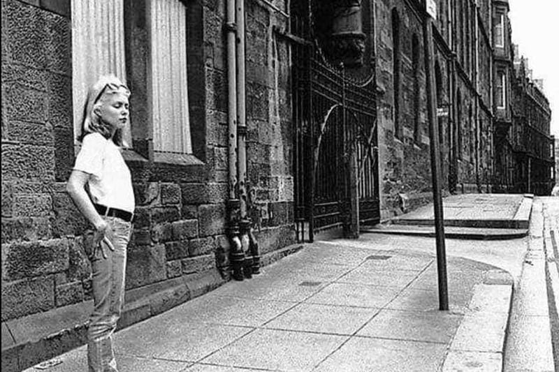 One of our readers met Debbie Harry in Glasgow. Here she is pictured at the old St Enoch Hotel in the city. 