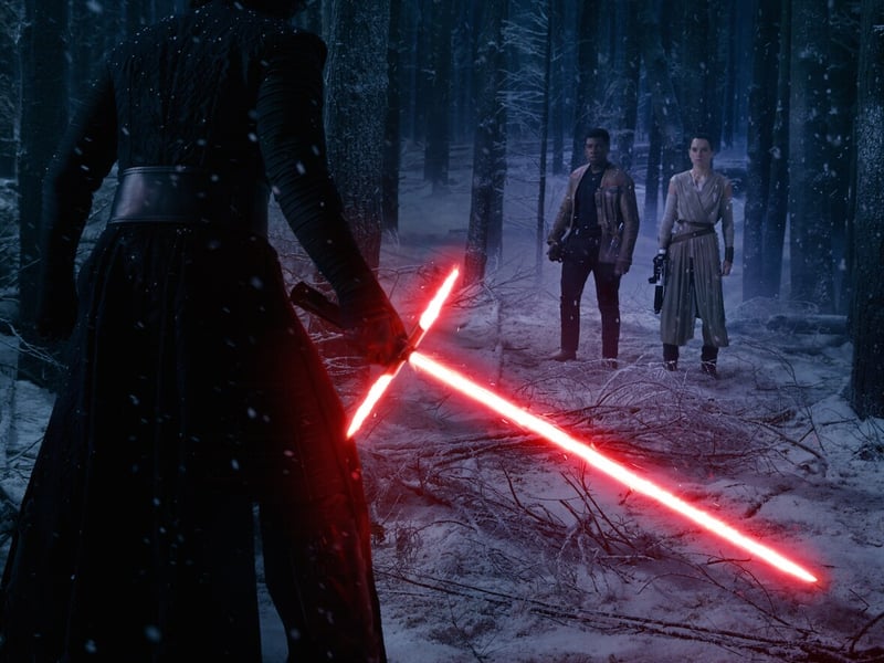 The appearance of Kylo Ren's lightsaber in the Star Wars: The Force Awakens trailer caused a stir with Star Wars fans and became the highest grossing film in UK history when it made £123,017,325 at the UK Box Office.
