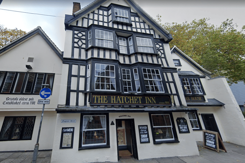 The 15th Century Hatchet Inn in Frogmore Street was named after the axes and hatchets that the local woodsmen used in Clifton Woods. One of the oldest in Bristol, the door of the pub is rumoured to be made from layers of human skin.