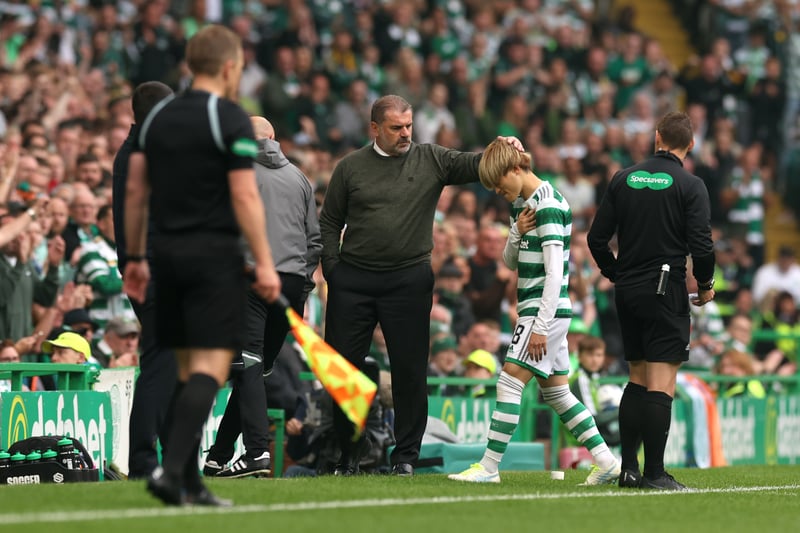 Celtic suffered an early blow as striker Kyogo Furuhashi had to be subbed off early. 