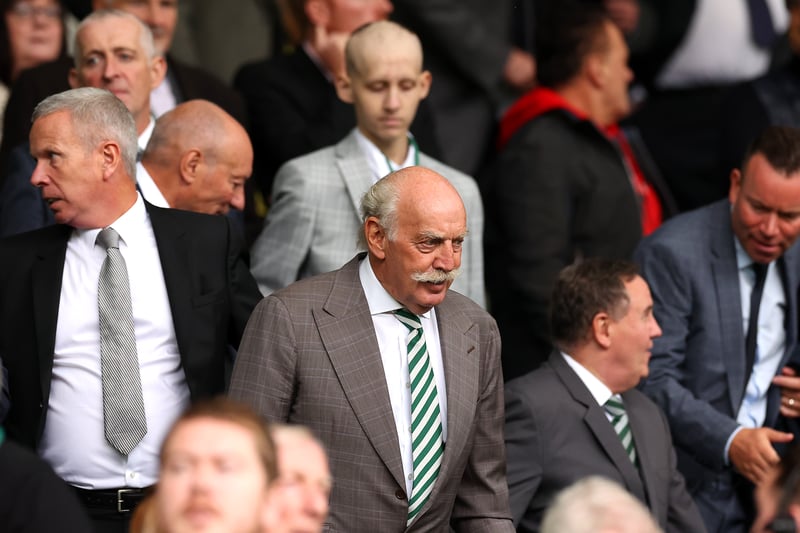Celtic’s majority shareholder Dermot Desmond was in town to watch the big game. 