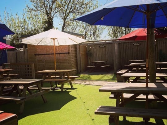 This popular family-friendly pub in Horfield has a huge and colourful beer garden with a covered, heated terrace and a marquee.