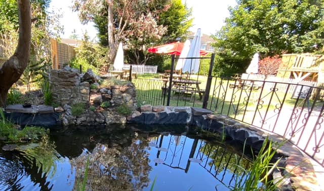 The Eastfield has one of the largest sun-trap pub gardens in Bristol and it includes a huge play area with bespoke wooden climbing frames and swings, plus a pond and boules pitch. There’s also a wood-fired oven so you can enjoy pizzas on the terrace.
