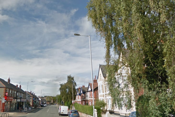 Borough Road had 7 noise complaints from January 2022 - January 2023, making it the fifth noisiest street in Wirral.