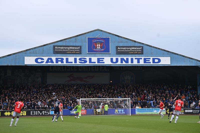 The cheapest season ticket at Carlisle United is £391 with the most expensive at £483.