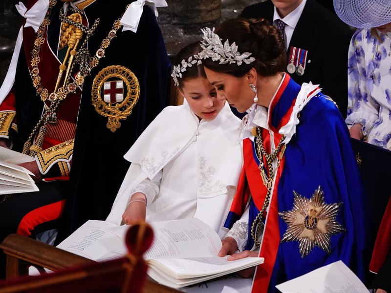 Princess Charlotte with her mother, the Princess of Wales