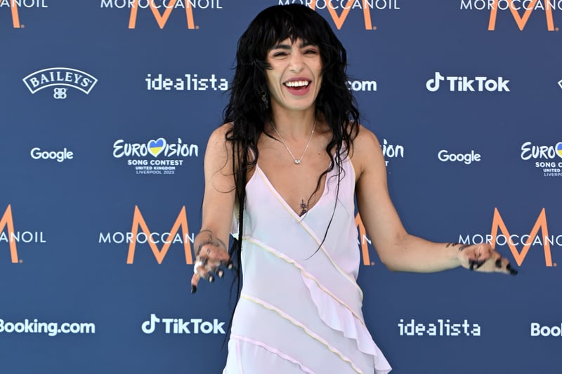 Sweden’s Loreen looks very happy to be in Liverpool!