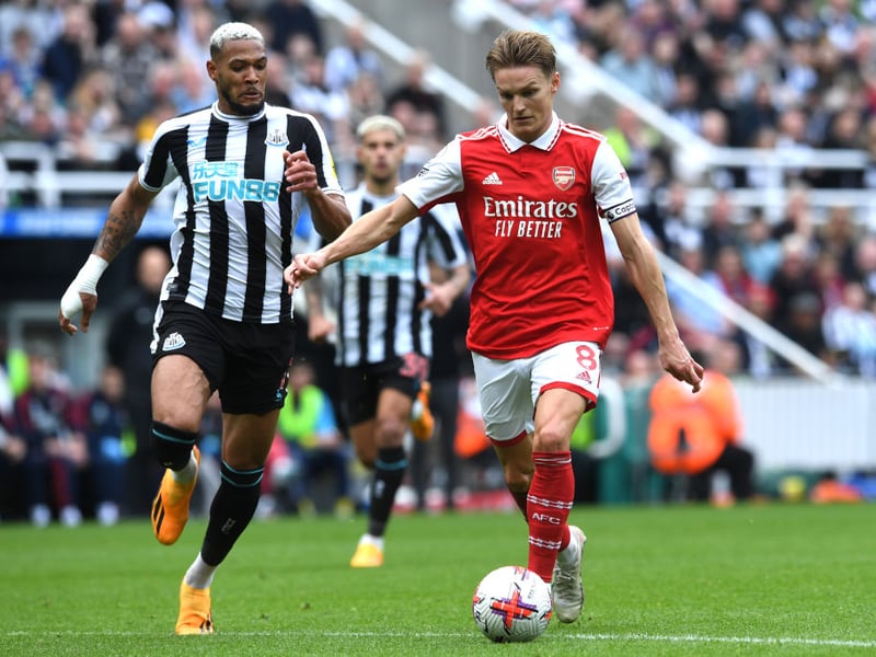 Let off after being robbed of possession by Martin Odegaard. Improved in the second half and battled well.