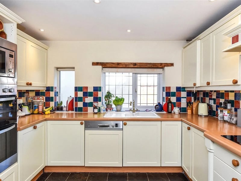 The fitted shaker style kitchen on the ground floor