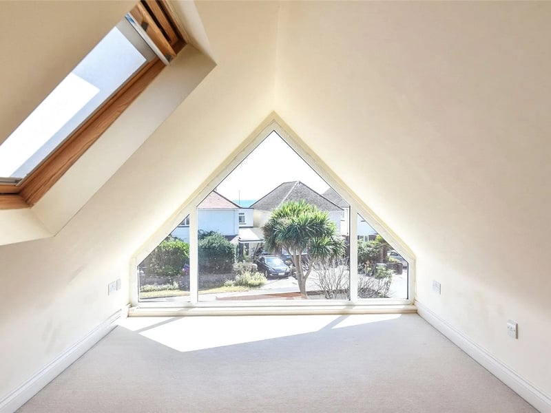 The converted bedroom on the top floor