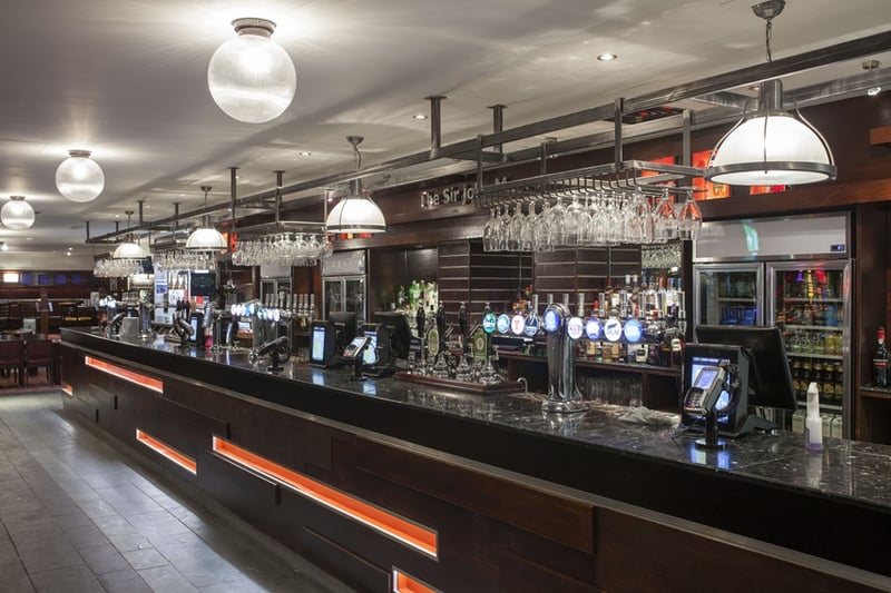 The Sir John Moore, another Wetherspoons directly next to Glasgow Central also made the list - the long bar is accommodated in the former fittings of several adjacent shops.