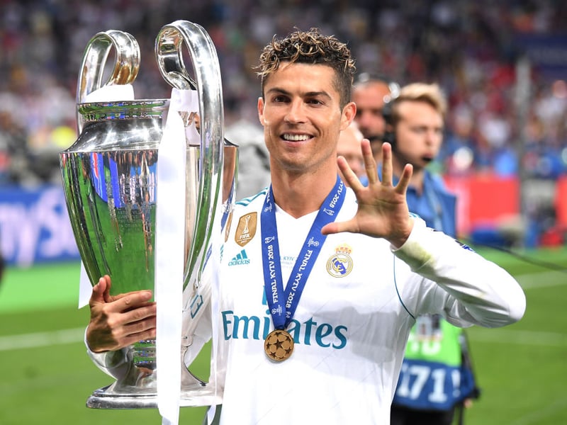 The Real Madrid man won his fourth and fifth Ballon d'Or back-to-back in 2016 and 2017.