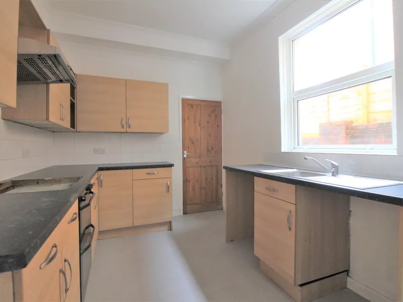 Another view of the kitchen area