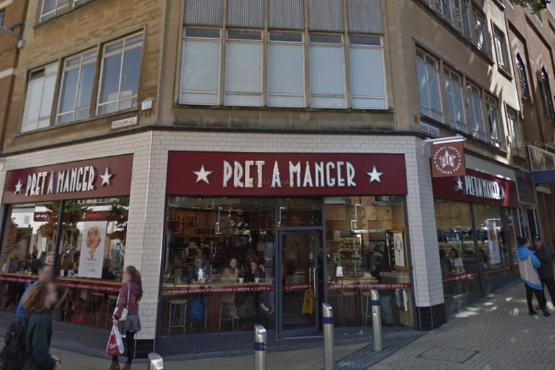 Although still popular with shoppers, the Broadmead branch of Pret a Manger is ranked second from bottom of the seven in Bristol, with Tripadvisor reviews mentioning ‘terrible’ coffee and ‘unfriendly’ staff.