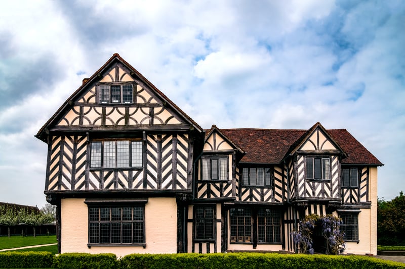 Blakesley Hall, a grade II* listed building is a Tudor hall on Blakesley Road in Yardley.  One of the oldest buildings in Birmingham, it is a typical example of Tudor architecture with the use of darkened timber and wattle-and-daub infill, with an external lime render which is painted white. It is now a museum and can be visited by the public when it reopens on June 1. (Photo - Altin Osmanaj - stock.adobe.com)