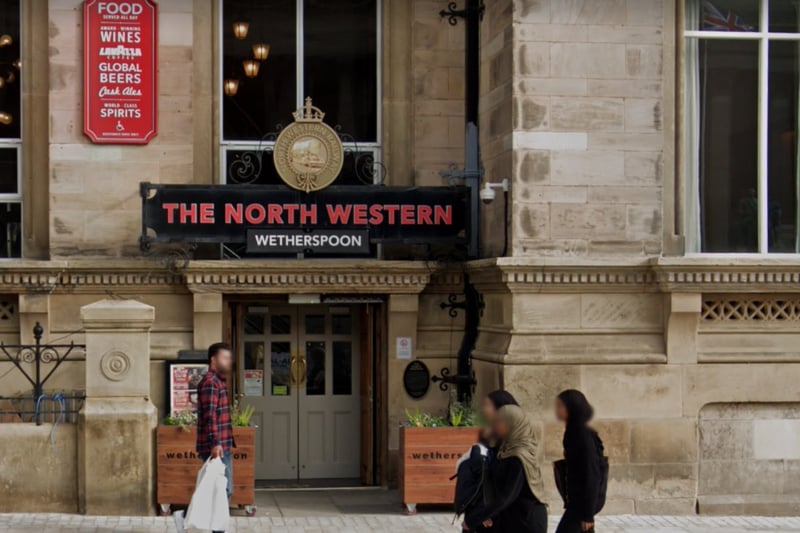 According to Wetherspoons: “This grade II listed building was originally the North Western Hotel. The 330-room hotel was built by the London and North Western Railway to serve Liverpool Lime Street Station. It was designed by the renowned Liverpool-born architect Alfred Waterhouse. The North Western Hotel closed in the 1930s. It stood empty until 1996 when the upper floors were converted into halls of residence and the ground floor became a public house which now has its original name.”