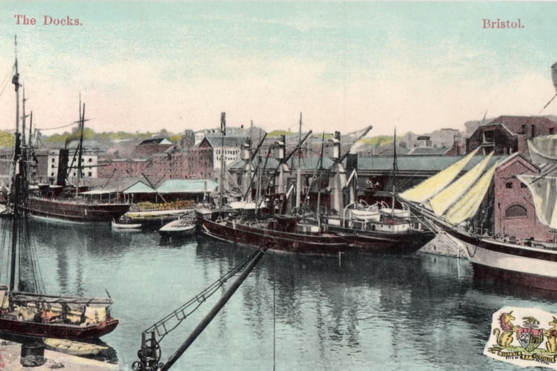 In this undated postcard, the sheer size and number of ships using the harbour can be seen.