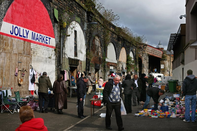 Shoppers browse amongst the stalls at Paddy’s Market in April 2009. 