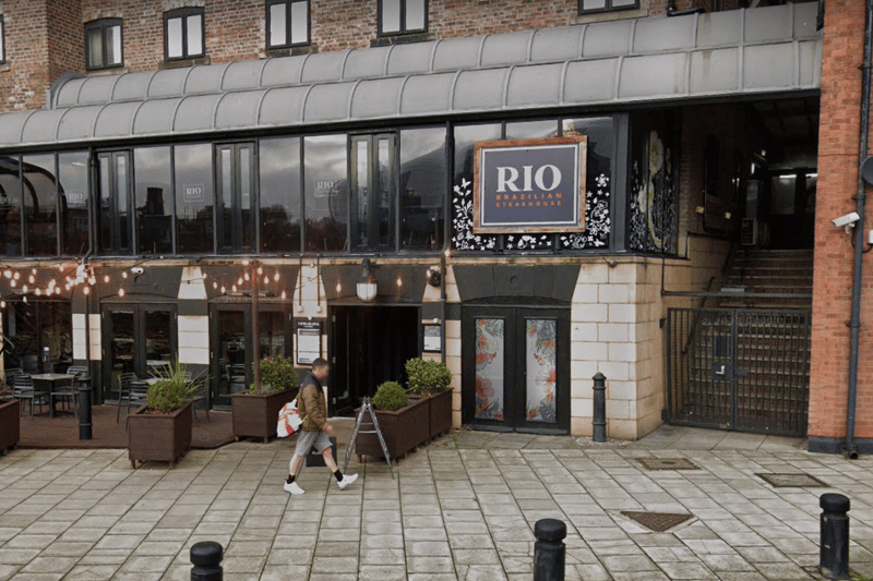Rio Brazilian Steakhouse, on the Quayside in Newcastle, has a five star rating from 1,233 reviews.