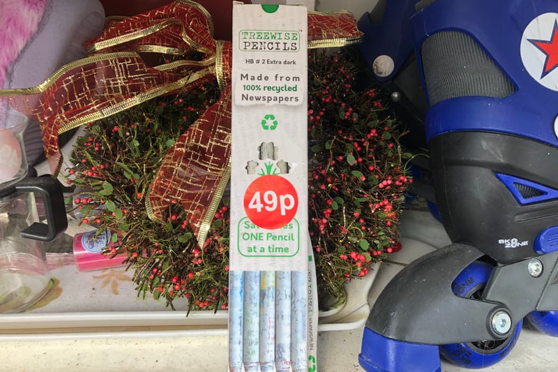Where else can you buy five HB pencils for 49p? These are also made from 100% recycled newspapers so they save trees too.
