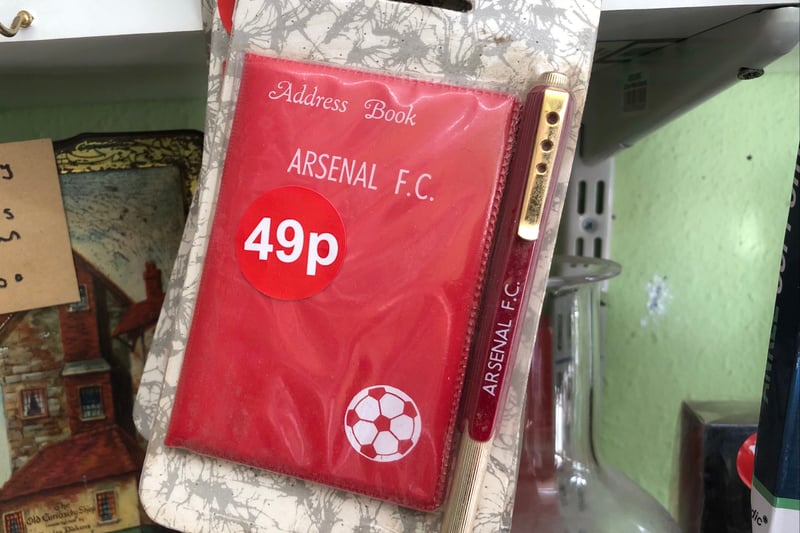 The perfect present for the Gooner in your life, this handy pocket-size red and white address book even comes with an Arsenal pen.