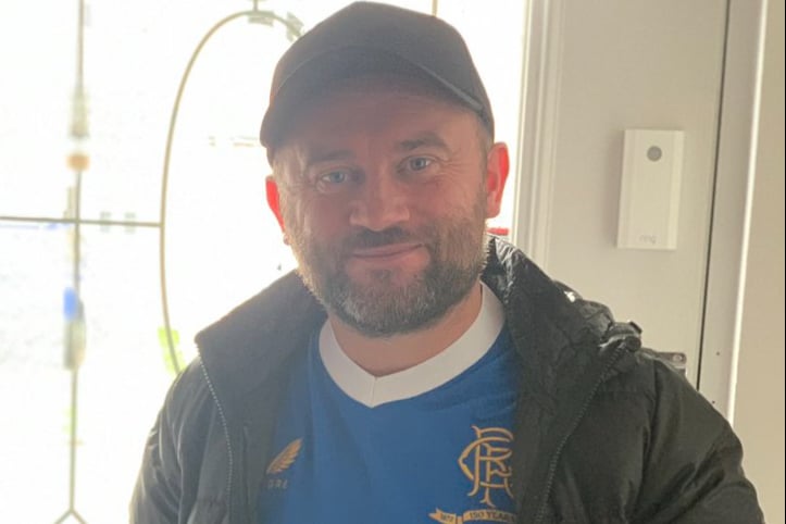 River City actor has been a Rangers supporter for most of his life and in 2019 starred in ‘Rally Roon the Rangers’ at the Pavillion Theatre. Often attends matches with his son, Leo.