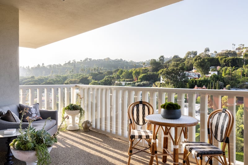 The property has a private balcony as well. (Photo - Tyler Hogan for Carolwood Estates)