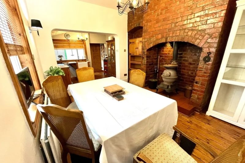 The property has an open plan dining room and kitchen making it perfect for family dinners